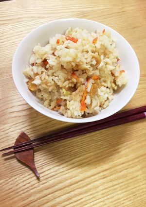 塩糀でつくる♪打ち豆の炊き込みごはん-レシピのメイン写真