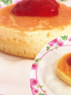 カロリー控えめ♡分厚いホットケーキ♡HM-レシピのメイン写真