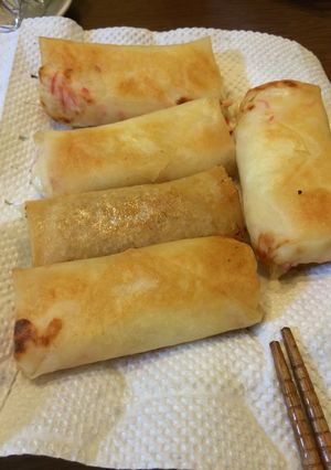 意外に簡単☆クリーム春巻！餃子でも︎◎-レシピのメイン写真
