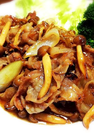 簡単！冷蔵庫の野菜も一緒に☆豚の生姜焼き-レシピのメイン写真