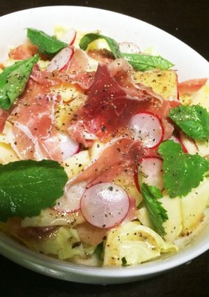 生ハムとりんごのイタリアンサラダ-レシピのメイン写真