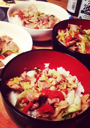 タイと日本のコラボ★タイ風豚丼★-レシピのメイン写真