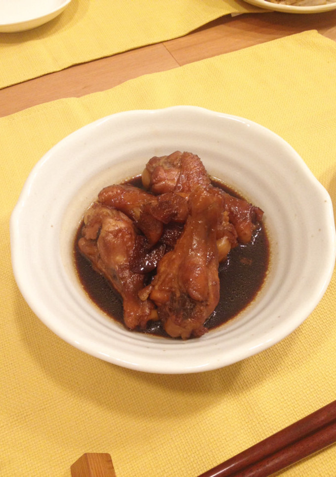 手羽元の黒糖しょうが煮-レシピのメイン写真
