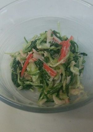 キャベツと水菜のツナサラダ-レシピのメイン写真