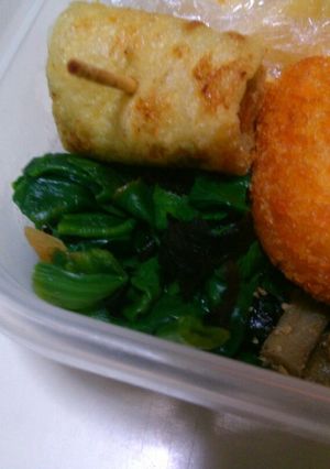 ちぢみほうれん草の海苔入りお浸し-レシピのメイン写真