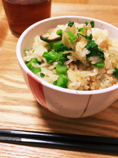 菜の花の炊き込みご飯-レシピのメイン写真