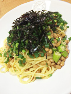 鎌倉風☆納豆とオクラのとろとろパスタ-レシピのメイン写真