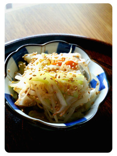 レンジで簡単*節約☆もやしの塩ごまナムル-レシピのメイン写真