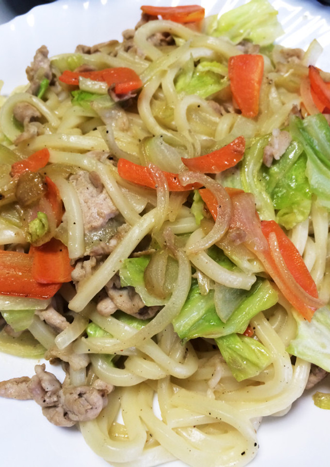 簡単 旨い塩バター焼きうどん-レシピのメイン写真