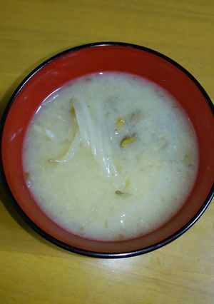 簡単♪もやしとなめこの味噌汁with生姜-レシピのメイン写真