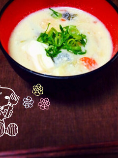生姜みそ豆乳スープ-レシピのメイン写真
