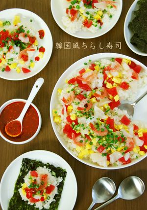 韓国風ちらし寿司　-レシピのメイン写真