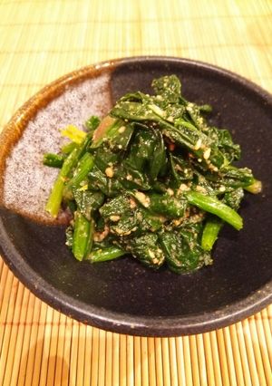 5分で!!ホウレン草のごま和え♪-レシピのメイン写真