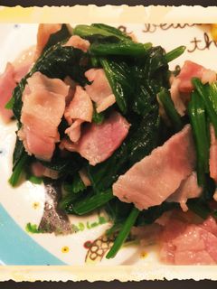 ★ほうれん草とベーコンのバターソテー★-レシピのメイン写真