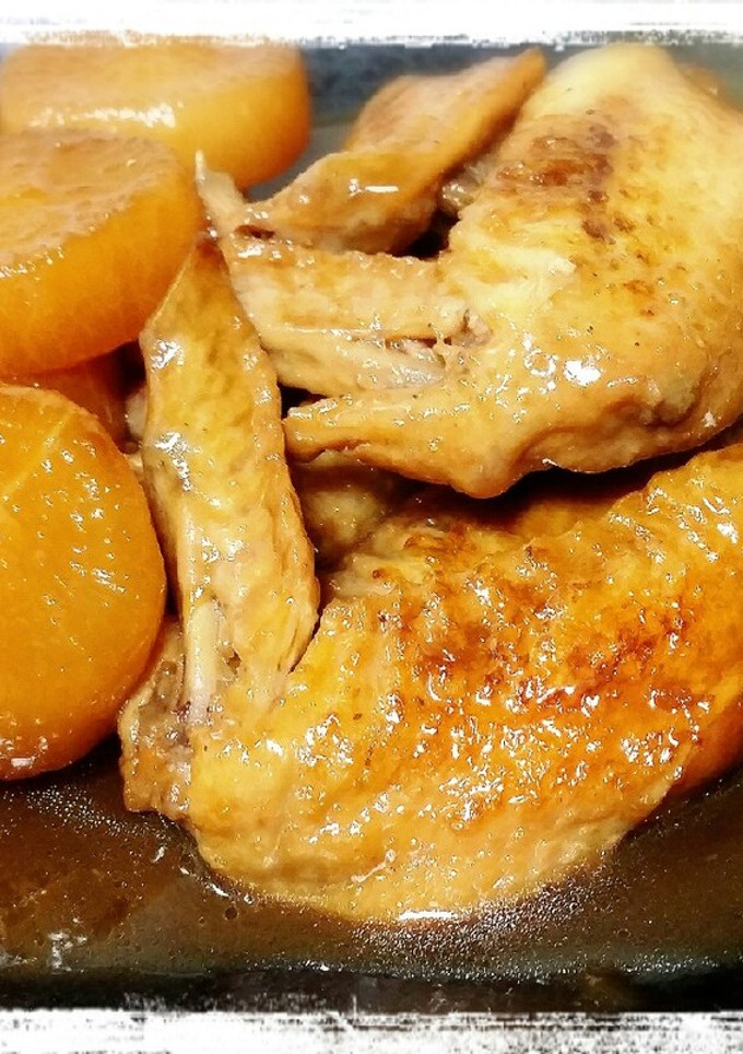 手羽中と大根の煮物-レシピのメイン写真
