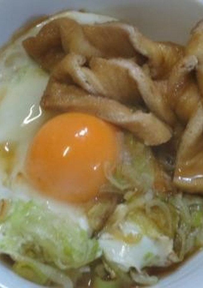 薄揚げを炊いたんねじりこんにゃく風-レシピのメイン写真