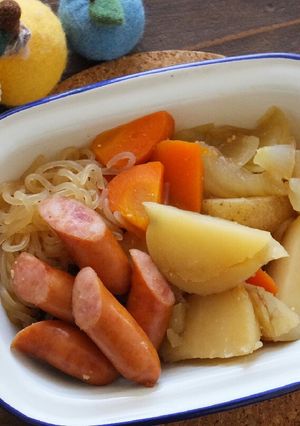ウインナーで我が家風肉じゃが-レシピのメイン写真