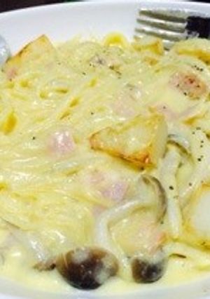 ポテトベーコン♡コーンクリームパスタ-レシピのメイン写真