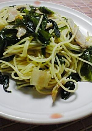 ワカメパスタ-レシピのメイン写真