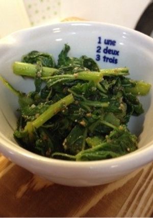 聖護院大根葉の胡麻和え-レシピのメイン写真