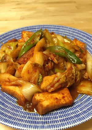 お好きな野菜と♪厚揚げのキムチ炒め-レシピのメイン写真
