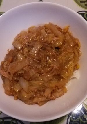 絶品、ツナ白菜白滝丼-レシピのメイン写真