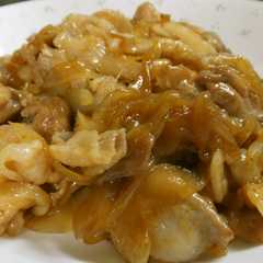 A picture of ご飯がすすむ【豚バラと玉ねぎ炒め】.