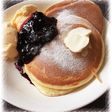 パンケーキ ブルーベリージャムのせ☆