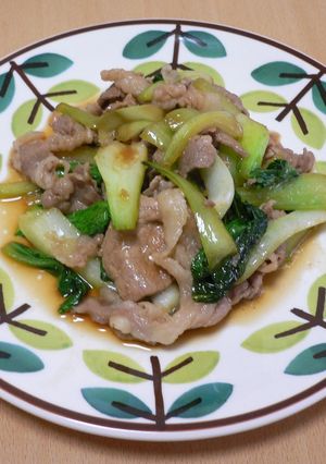 豚肉と青梗菜のオイスターソース炒め-レシピのメイン写真