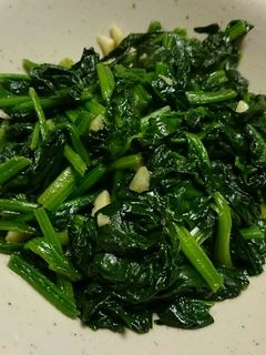ほうれん草のにんにく炒め-レシピのメイン写真