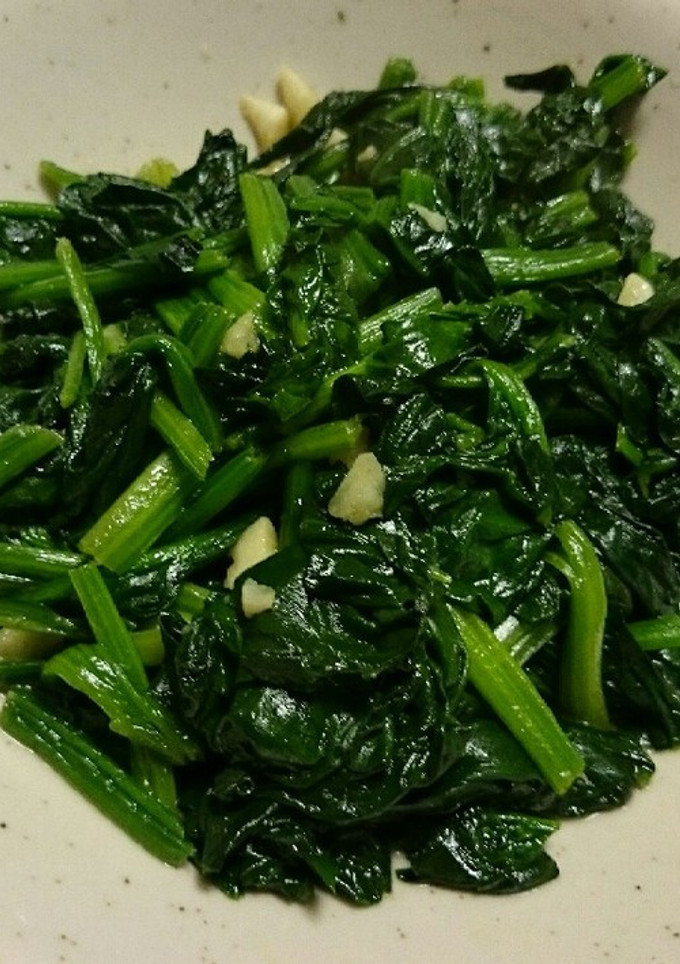 ほうれん草のにんにく炒め-レシピのメイン写真
