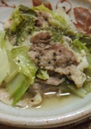 簡単＆ヘルシー白菜と豚肉の重ね蒸し焼き-レシピのメイン写真