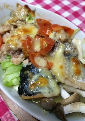 鯖缶の野菜グラタン風!-レシピのメイン写真