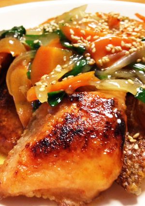 鮭みりんの野菜あんかけ。-レシピのメイン写真