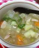 野菜たっぷりスープでホッコリ(^^)