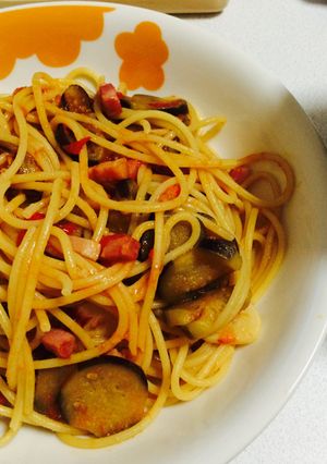 簡単☆ナスとベーコンのトマトパスタ-レシピのメイン写真