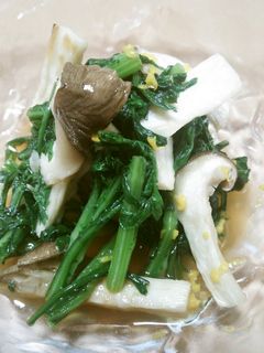 春菊ときのこのサッパリお浸し-レシピのメイン写真