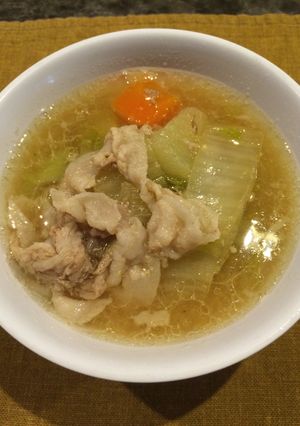 男の手料理♪ぽかぽか冬野菜の豚汁!!-レシピのメイン写真