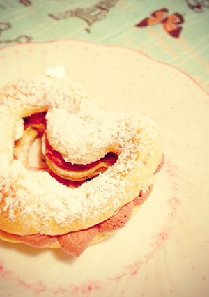 濃厚生チョコクリームのハートシュー♡-レシピのメイン写真