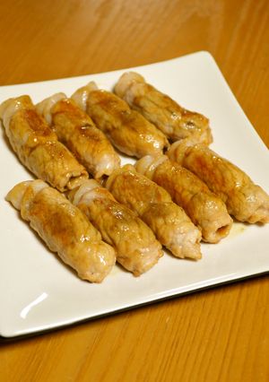 お弁当のおかずにも！海苔の佃煮の豚肉巻き-レシピのメイン写真