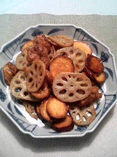 ▽鶏肉と根野菜の甘酢炒め△-レシピのメイン写真