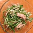 簡単☆ささみと水菜のマヨ胡麻和え