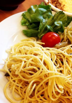 しらすと野沢菜のペペロンチーノ-レシピのメイン写真