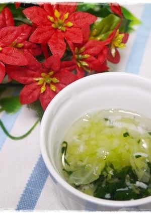 離乳食中期　しらすとキャベツのスープ-レシピのメイン写真