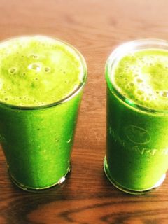 ほうれん草りんごバナナグリーンスムージー-レシピのメイン写真