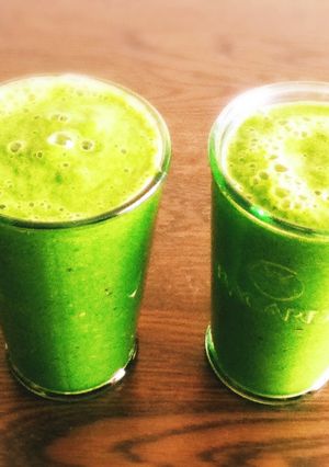 ほうれん草りんごバナナグリーンスムージー-レシピのメイン写真