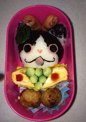 妖怪ウォッチブドウニャン キャラ弁簡単-レシピのメイン写真