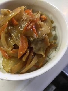 ご飯がっつり♡豚バラオイマヨ丼-レシピのメイン写真