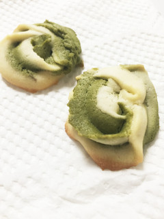 抹茶マーブル 絞り出しクッキー-レシピのメイン写真