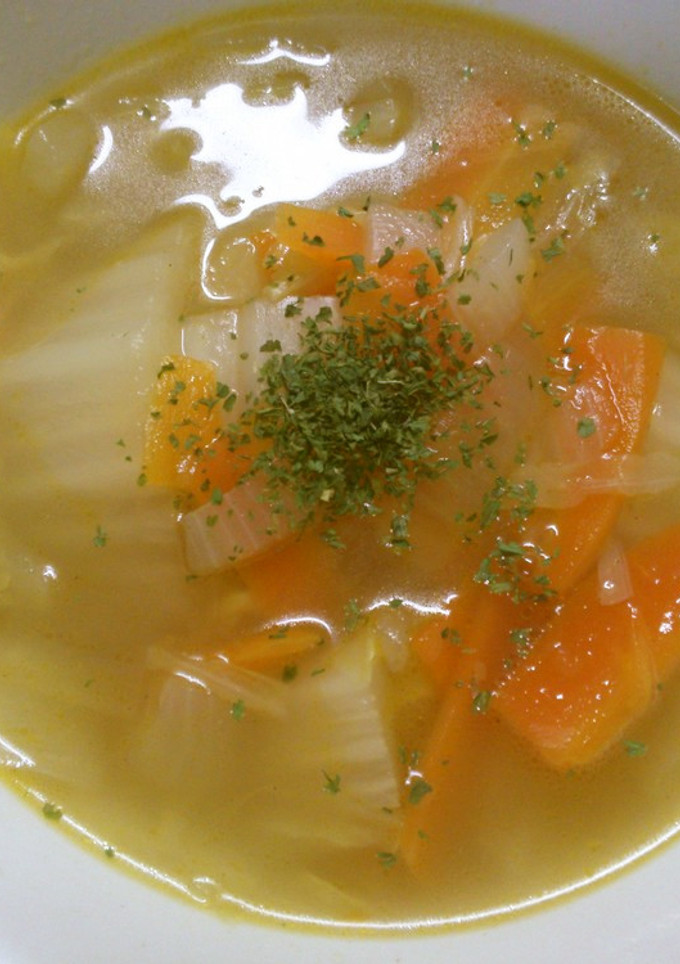 簡単 白菜 玉ねぎ 人参 コンソメスープ-レシピのメイン写真